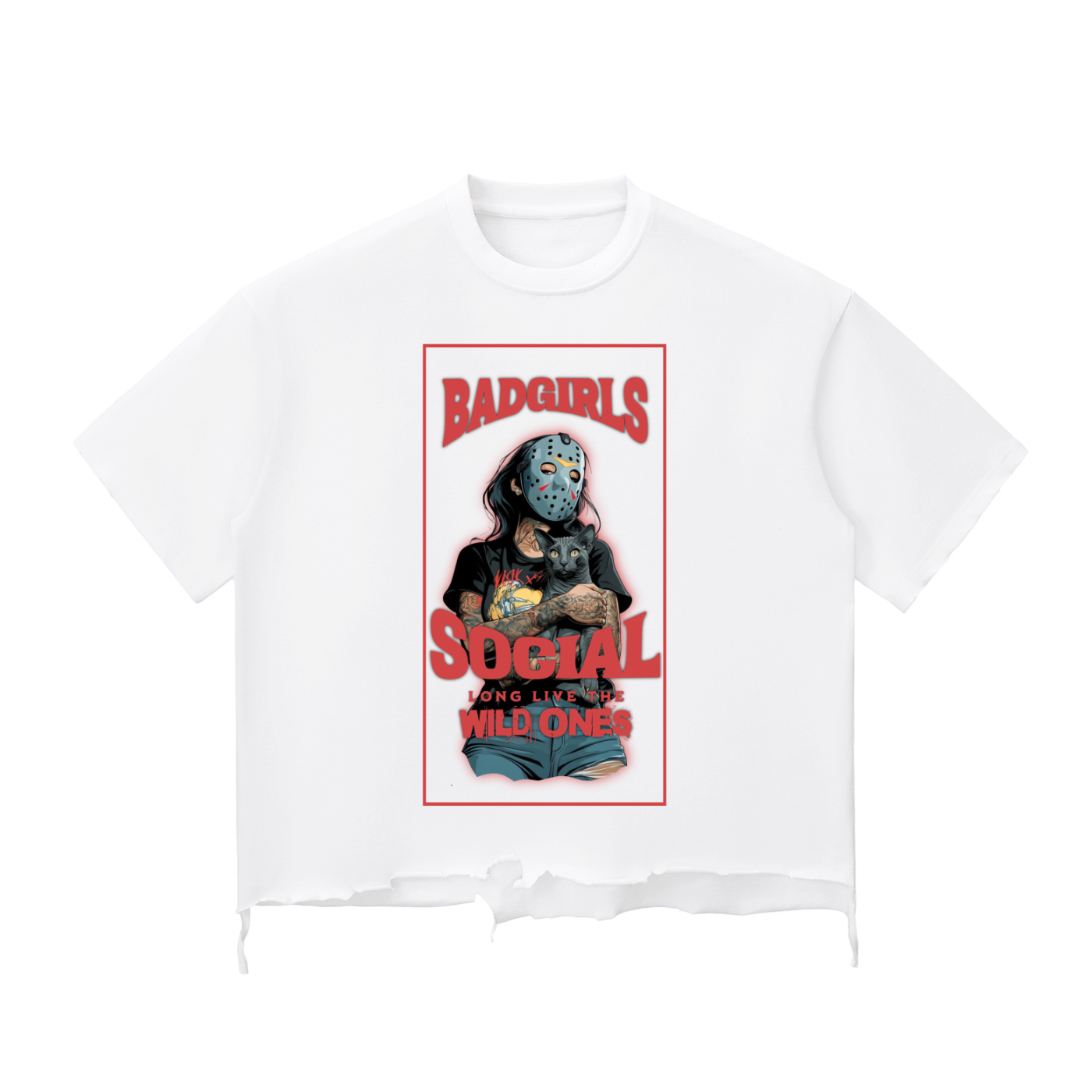 Social Bad Girl Boxy T-shirt