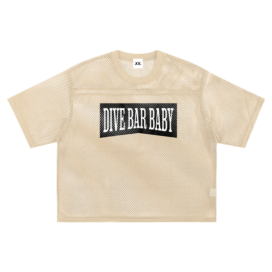 Dive Bar Baby Boxy Net Tee