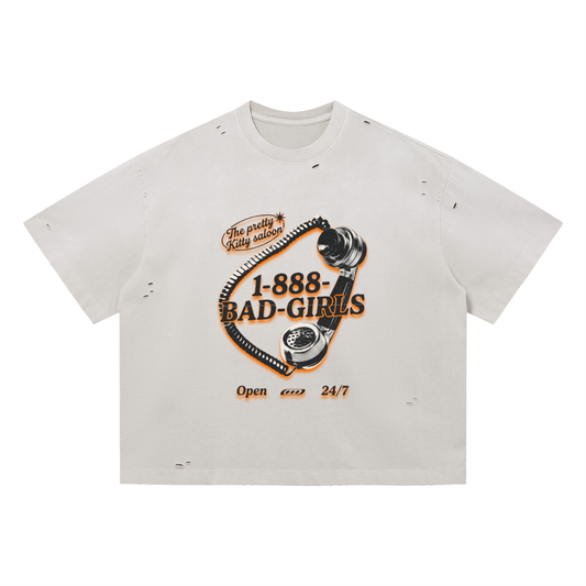 Open 24/7 Tattered Tee
