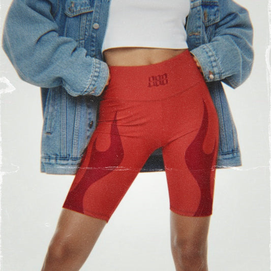 Fired Up Biker Shorts