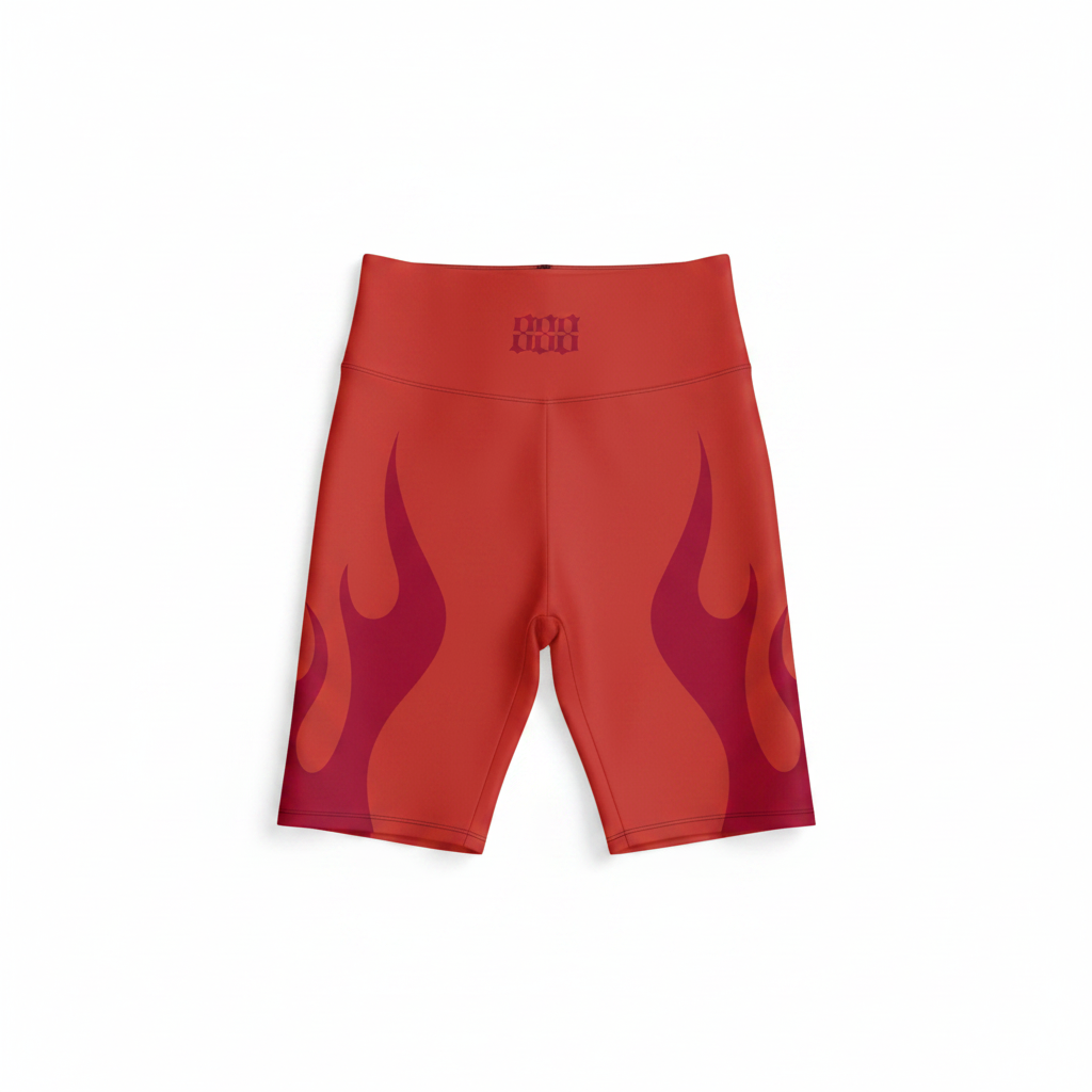 Fired Up Biker Shorts