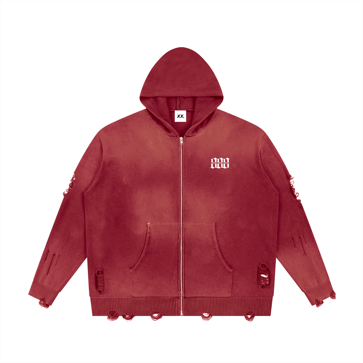 888 Distressed Zip